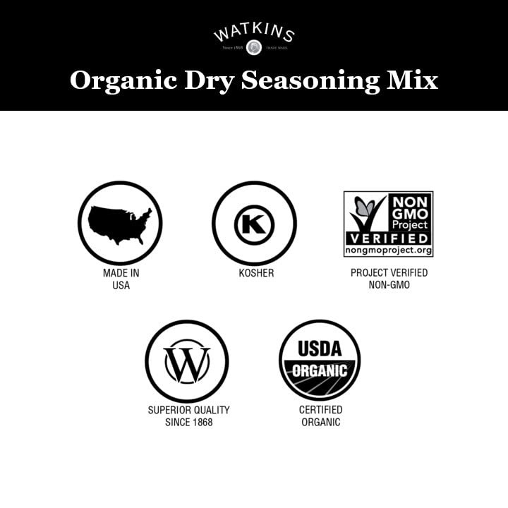 Watkins Organic Gourmet Seasoning Mix, Au 1 Ounce (Pack of 4), Jus Gravy
