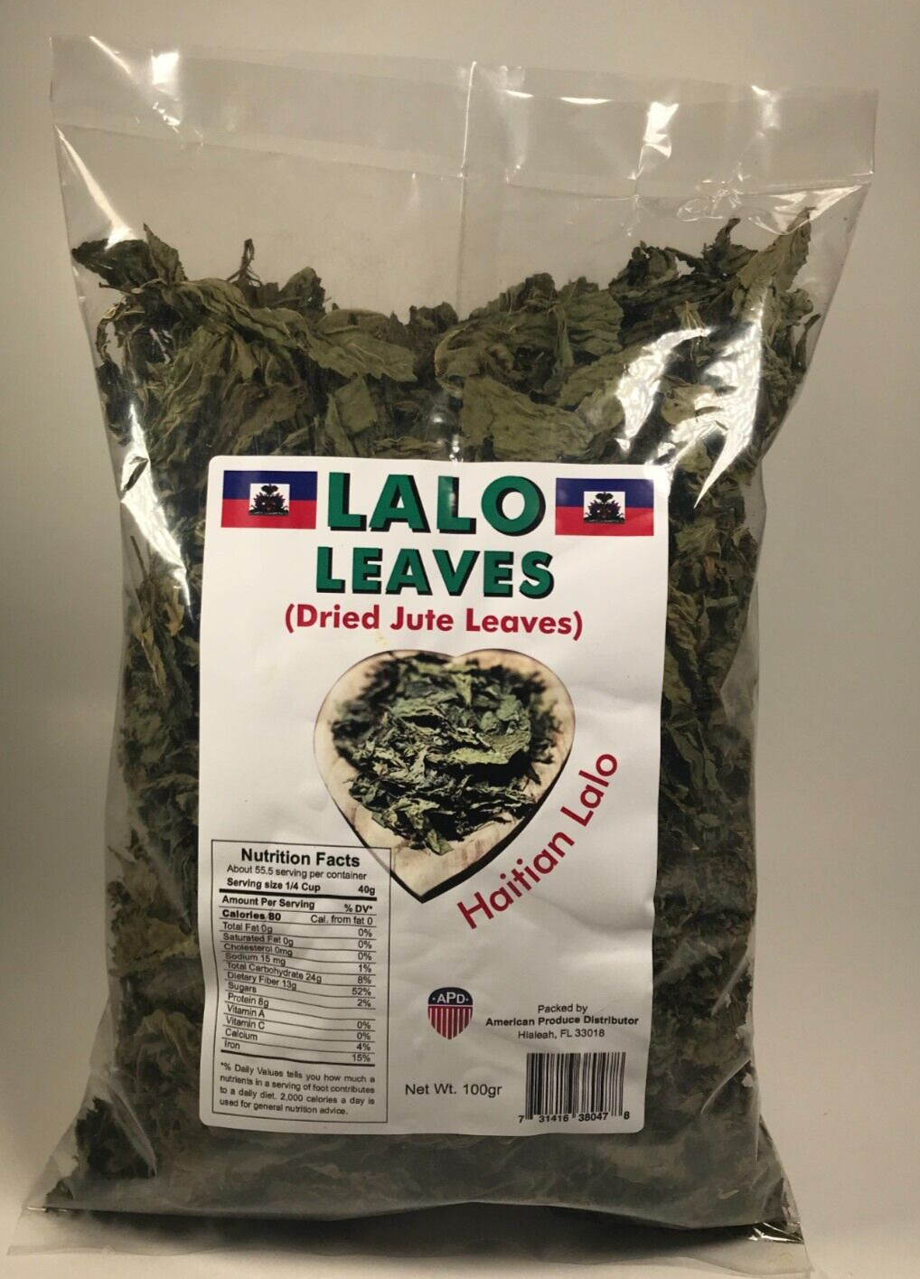 Jute Leaves Dried Haitian Lalo Nigerian Ewedu Molokhiyya 100gr