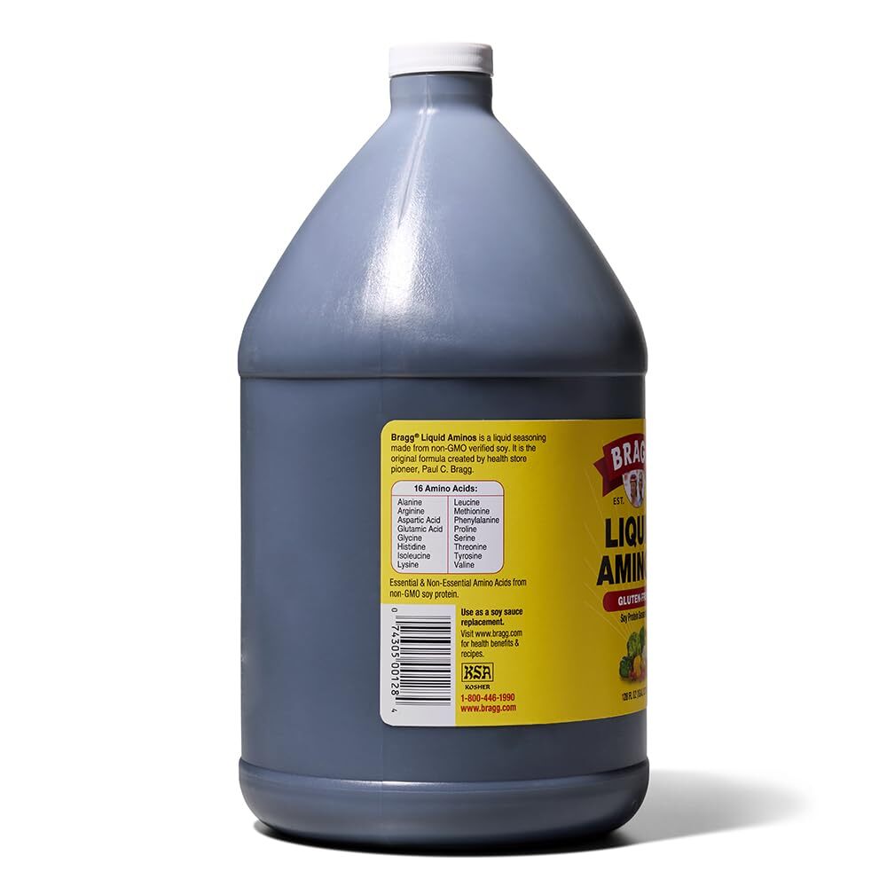 Liquid Aminos All-Purpose Seasoning – 128 Fl Oz – Gluten-Free Soy Sauce Alternat