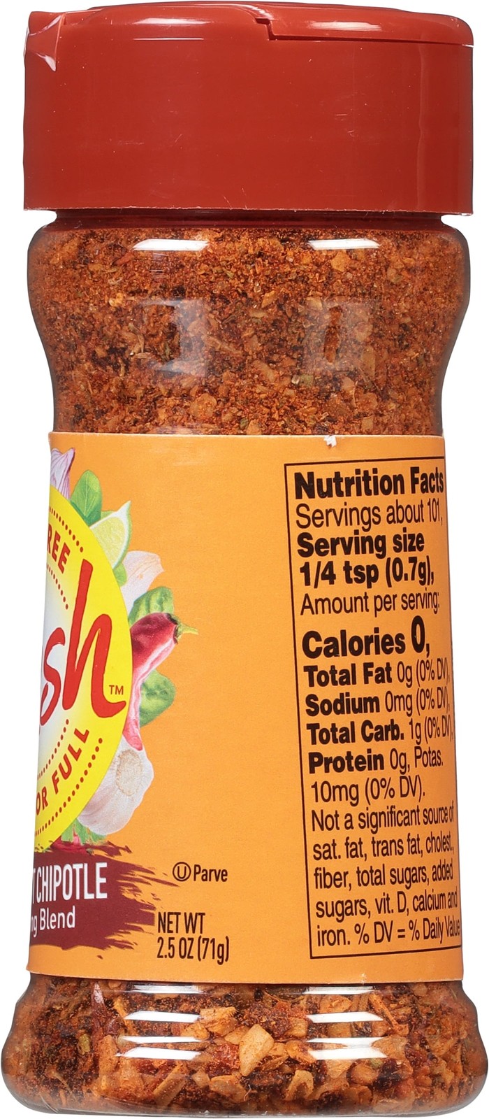 (6 pack) Dash Southwest Chipotle Seasoning Blend, Salt Free, 2.5 oz