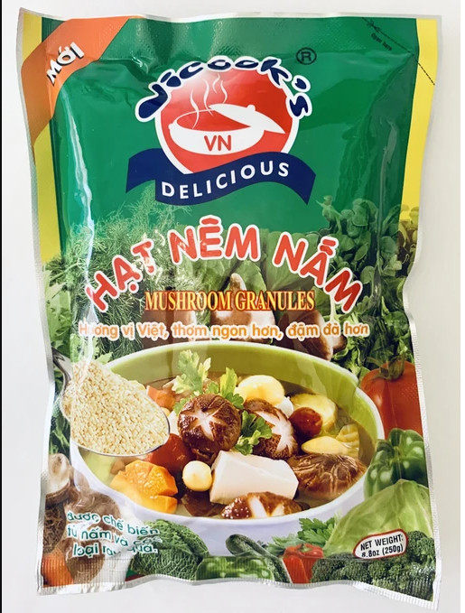 Vicook HAT NEM NAM Mushroom Granules Vegetarian Soup Base Powder 250g ( Lucky )