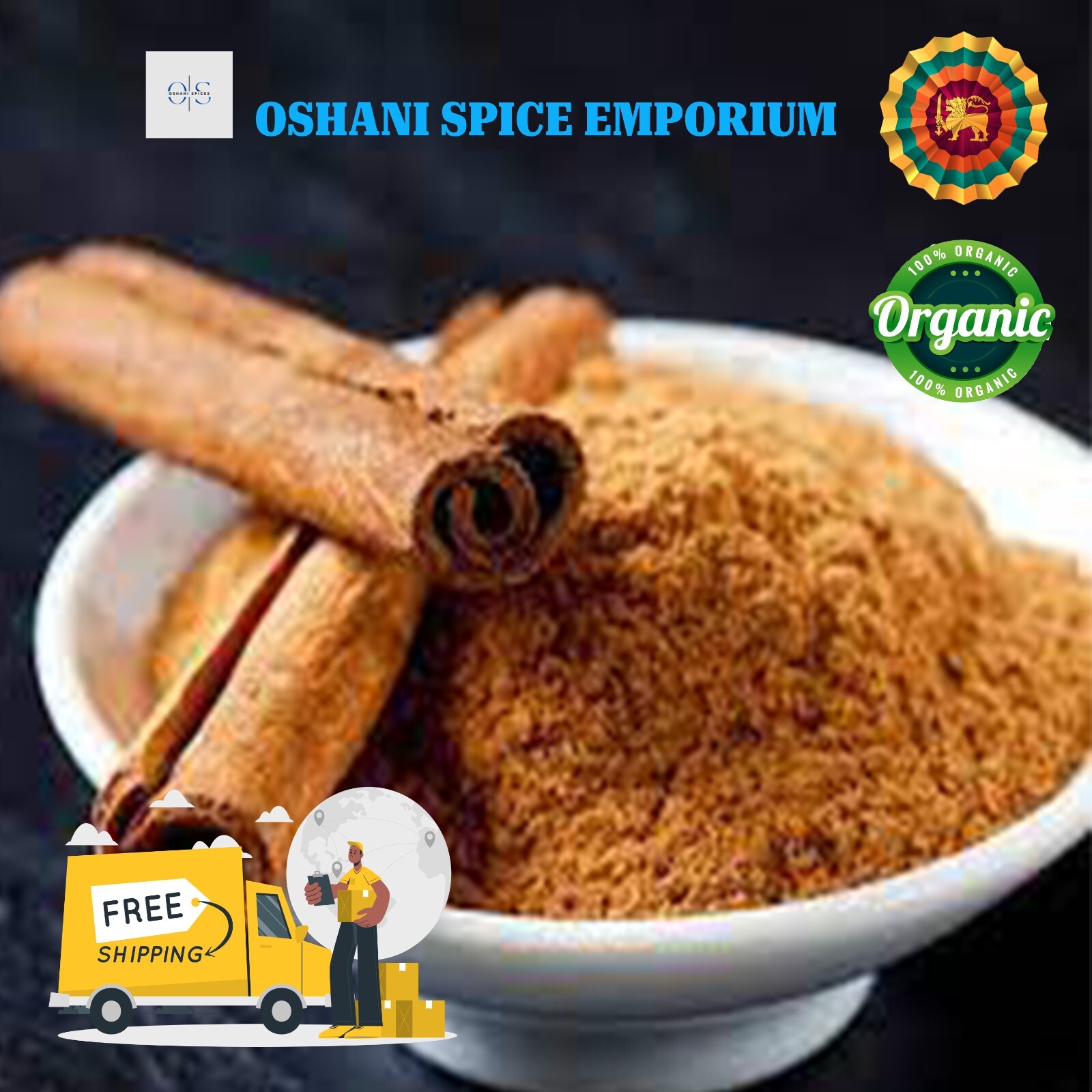 Golden Spice of Zeylan: Pure Organic ALBA Cinnamon from Sri Lanka-FREE SHIPPING