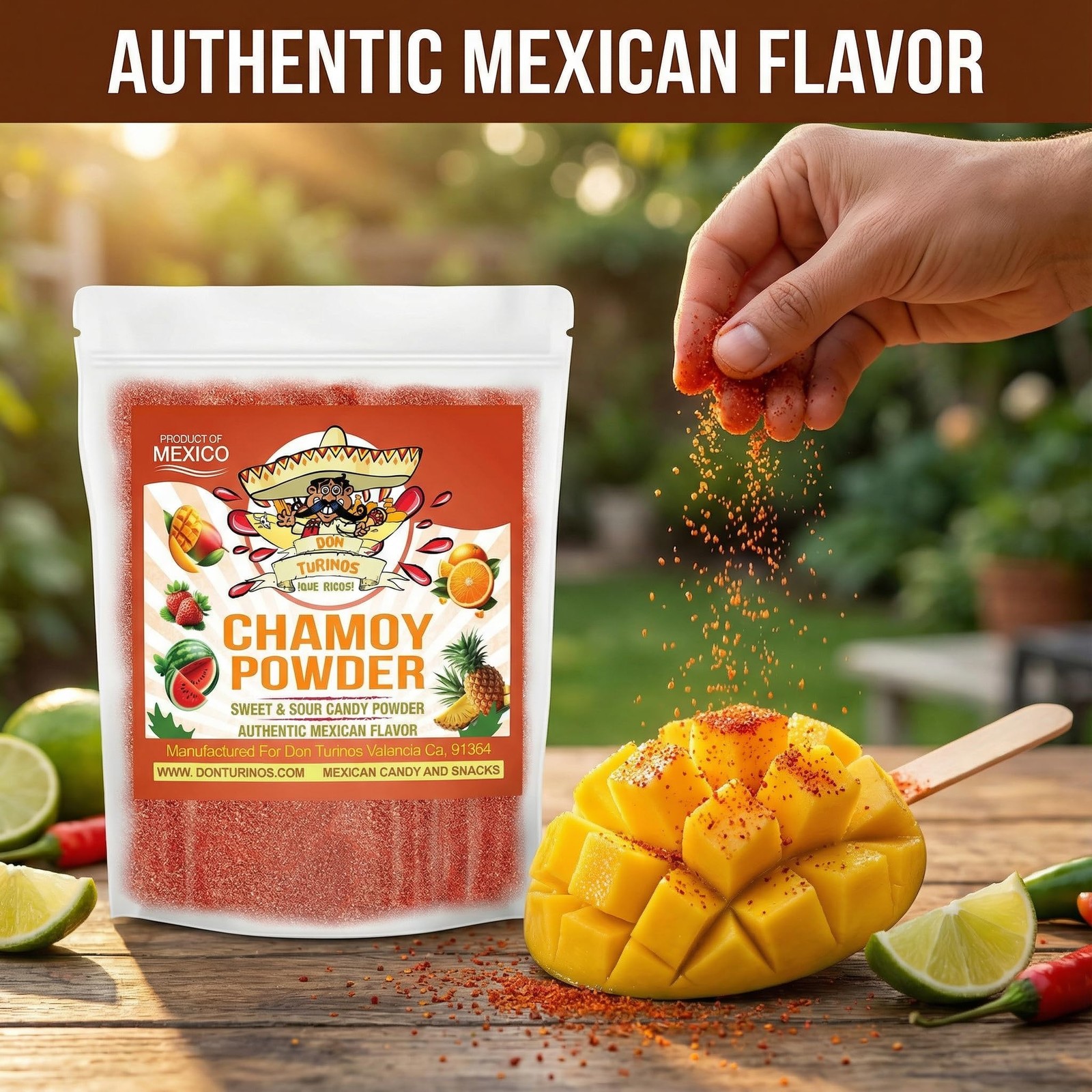 Chamoy Powder 12 oz Bag – Sweet, Spicy, Tangy Mexican Candy Powder for Fruit,…