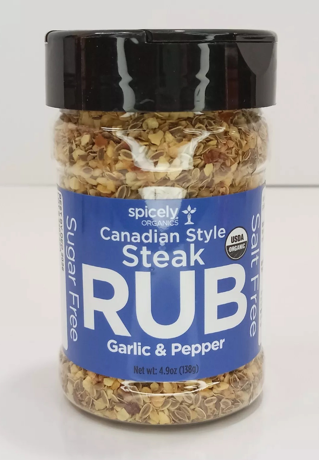 Spicely Organic Canadian Style “Steak Rub” Garlic & Pepper Steak Seasoning 4.9oz