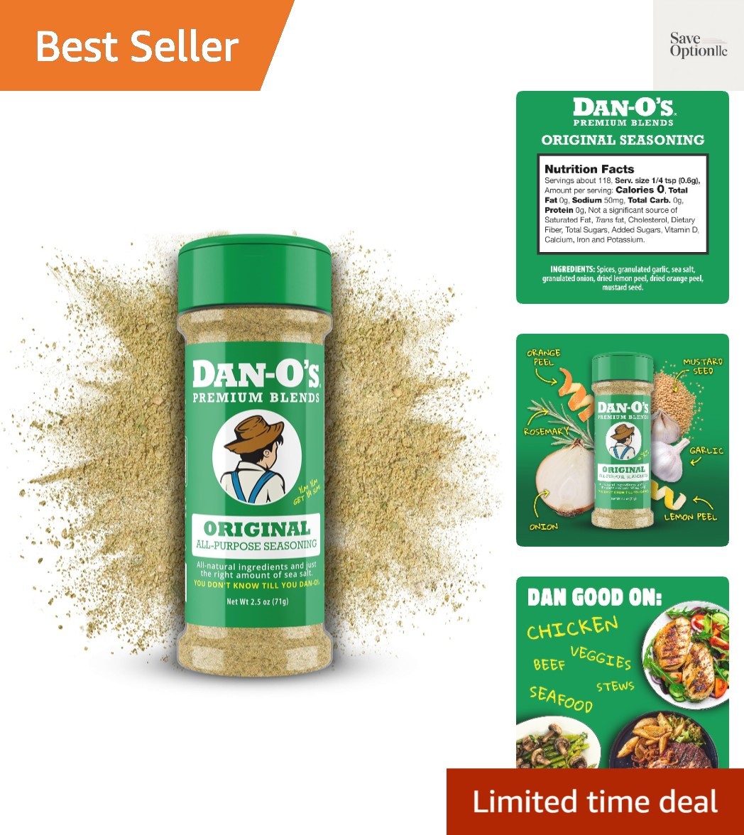 Dan-O’s Seasoning, 2.5 oz Bottle – Healthy Flavor For Every Dish