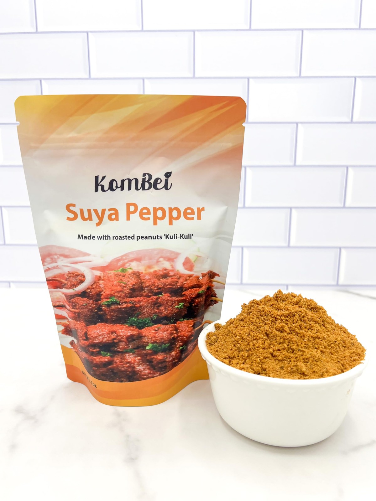 Kombei Suya Spice – Authentic Nigerian Yaji, Premium 7 Ounce (Pack of 1)
