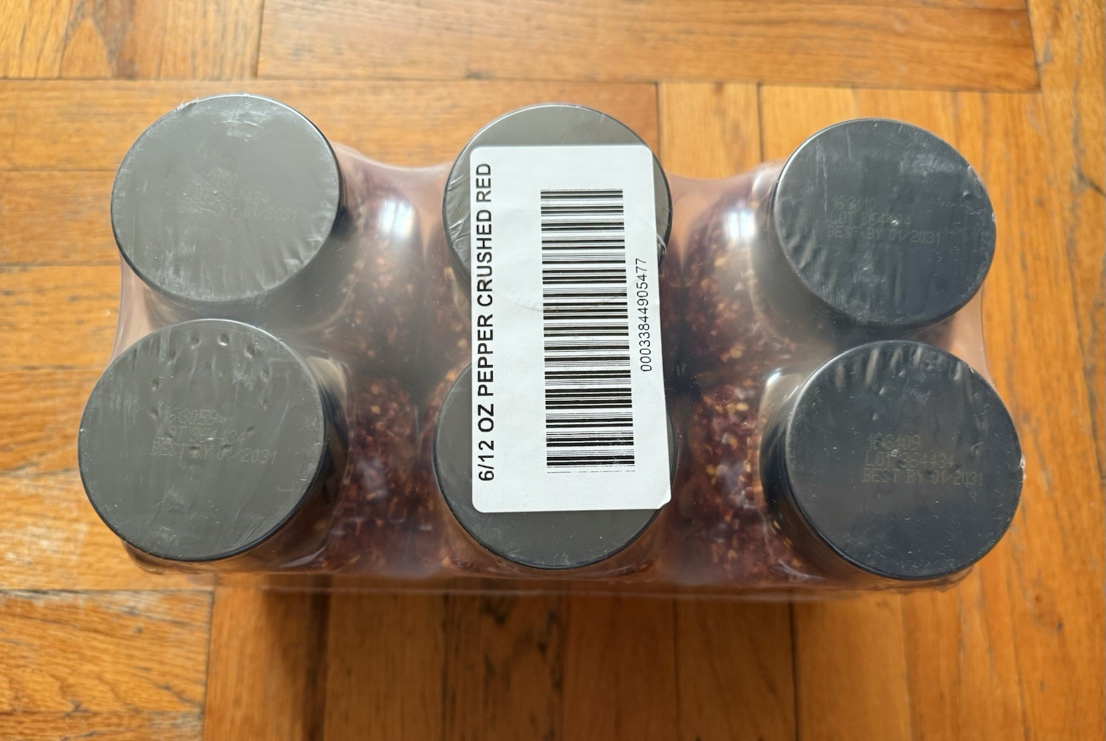 Badia Crushed Red Pepper 12 oz (Pack of 6) Dried Red Chili Flakes EXP 1/2031