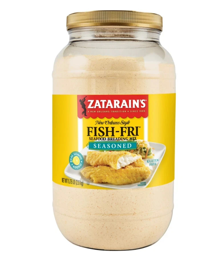 Zatarain’s Gluten Free Seasoned Fish Fri, 5.75 lb Jar