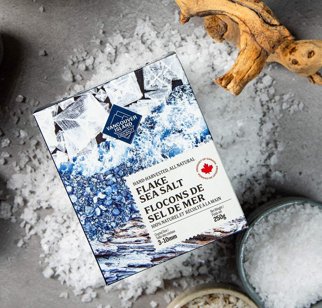 Gourmet 8.8oz Hand-Harvested Canadian Pyramid Salt Flakes – Perfect for Gifting
