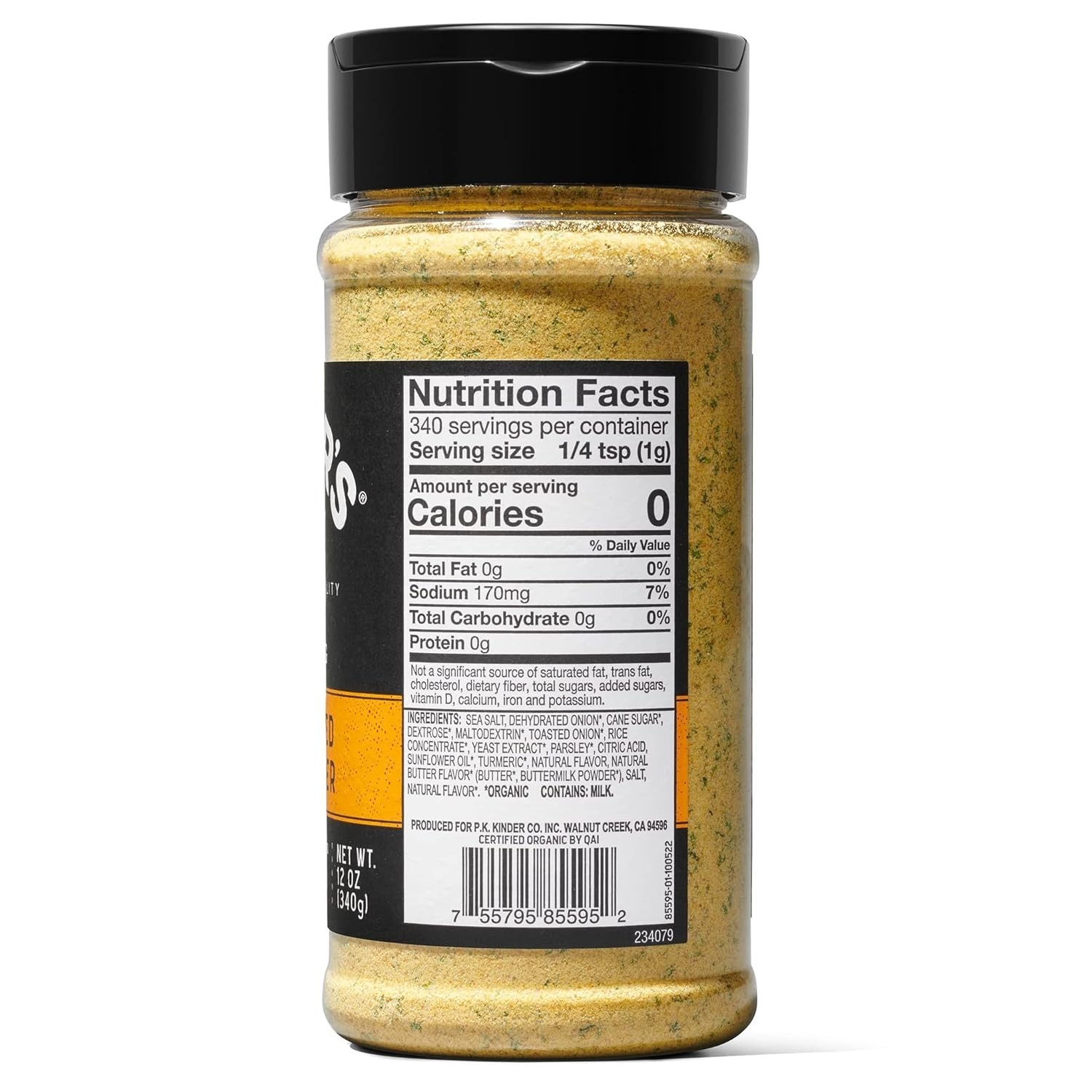 Kinder’s Caramelized Onion Butter Seasoning 12 oz