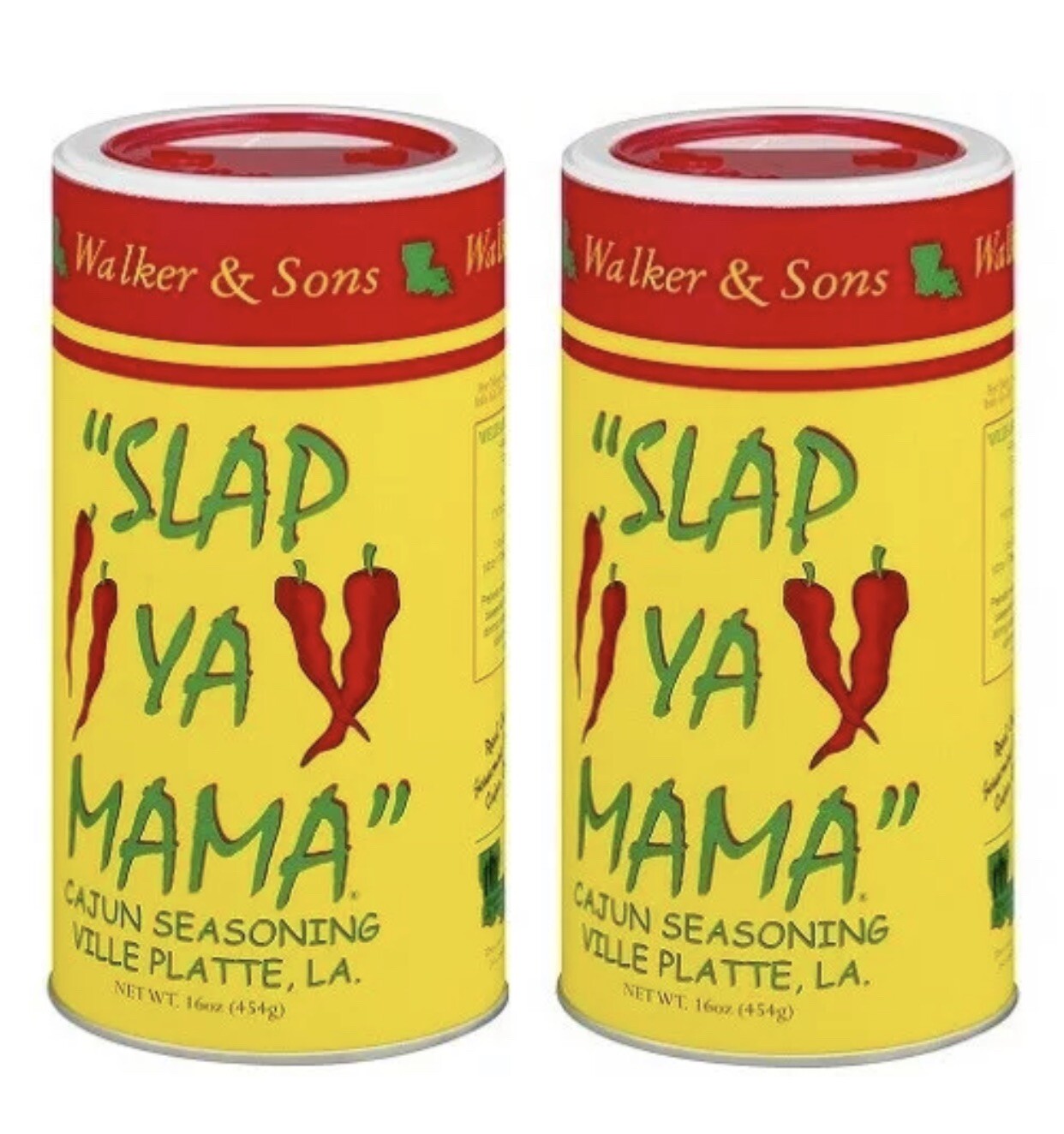 Slap Ya Mama ~ Walker and Sons ~ Original Cajun Seasoning ~ 16 oz ~ Lot of 2 Hot