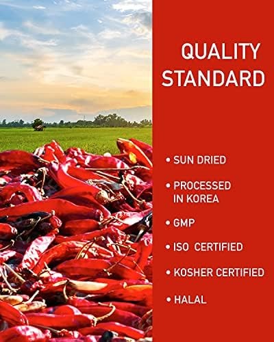 Chili En Polvo Para Kimchi (Flake, 1Lb) – Korean Gochugaru. Red Pepper Spi
