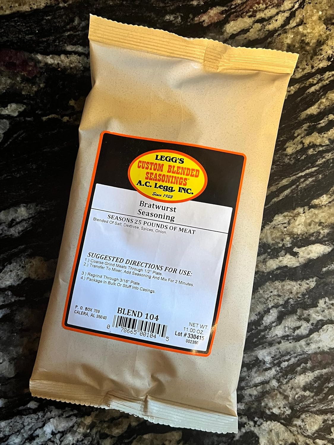 Bratwurst Seasoning