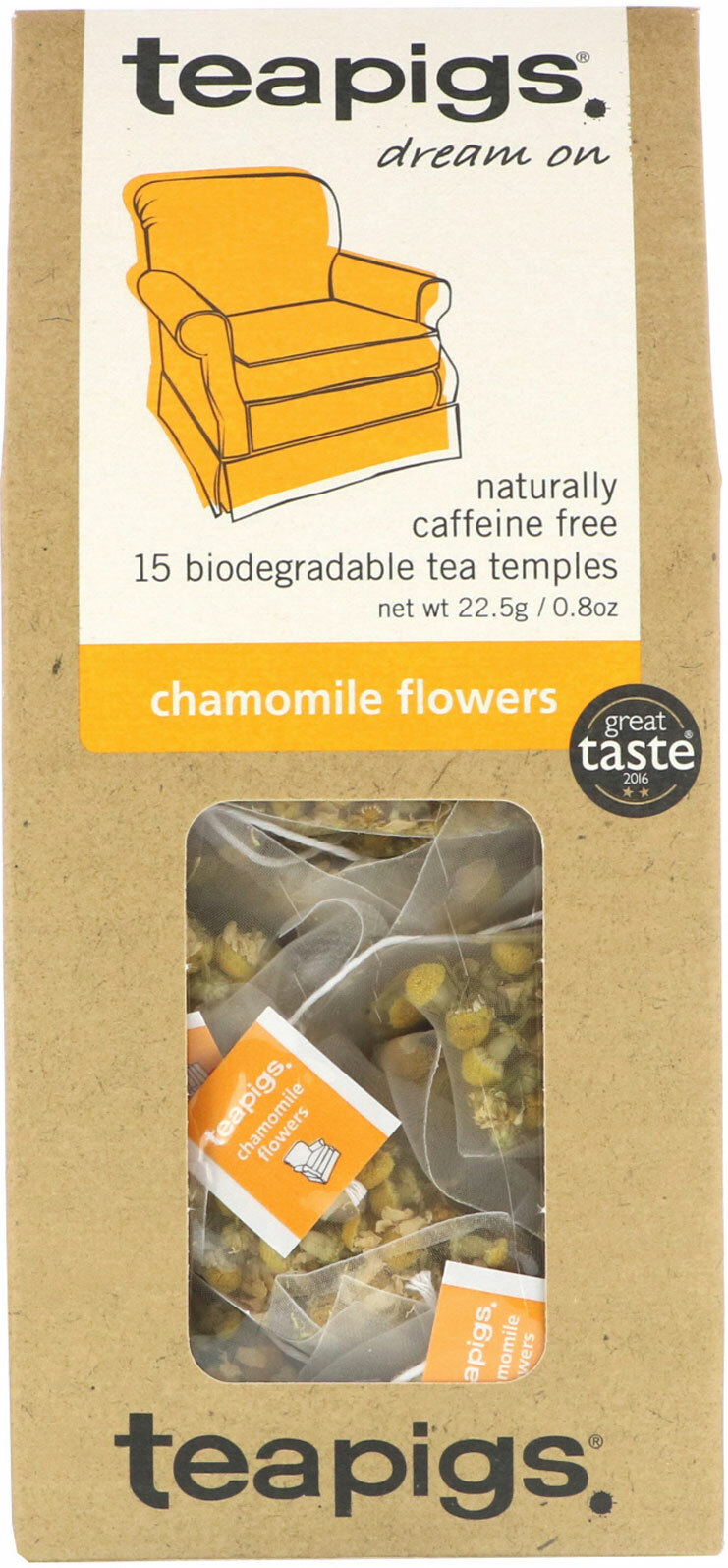 Teapigs Dream On Chamomile Tea – 15 tea temples/bags