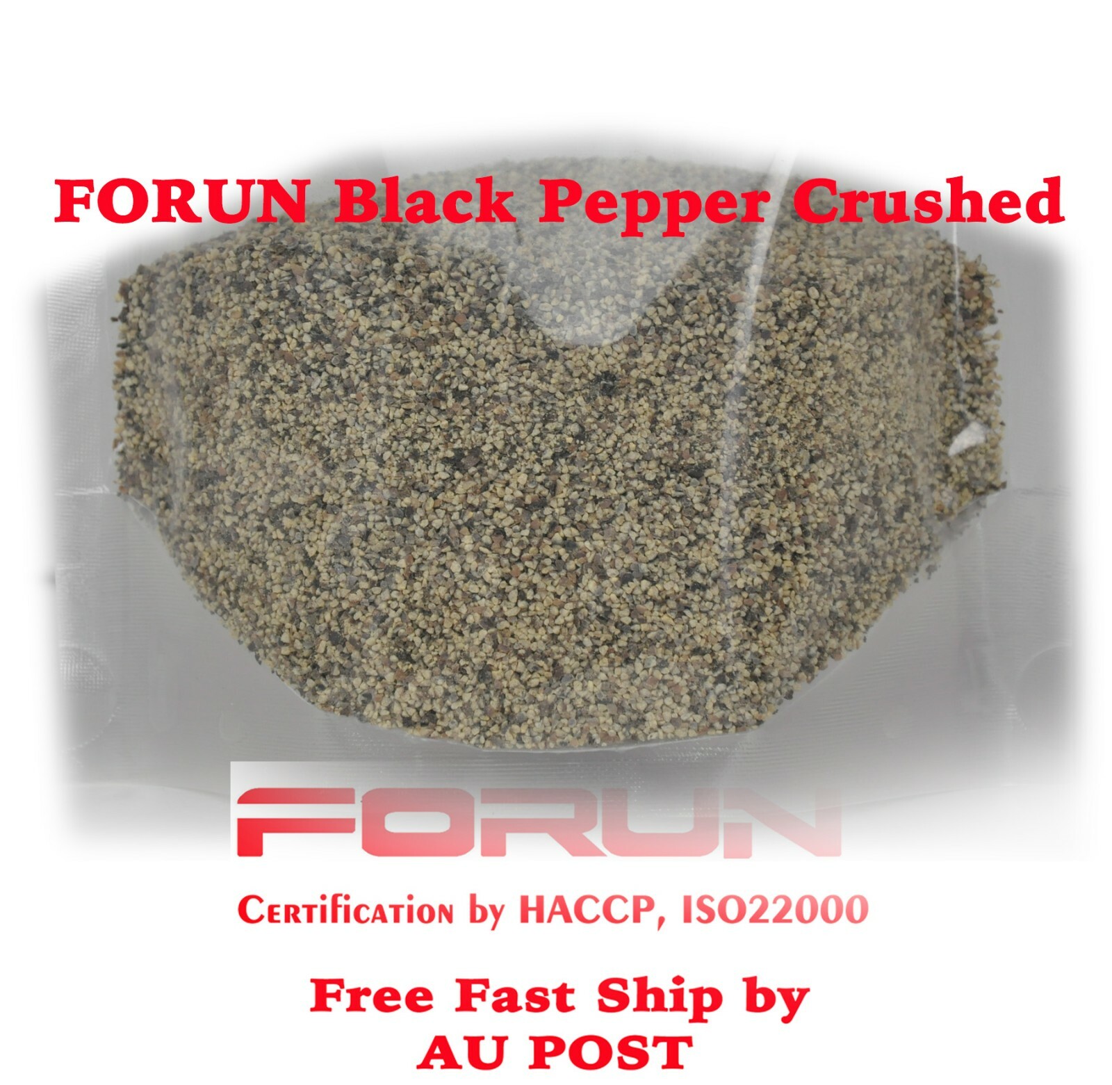 FORUN Premium Black Pepper Cracked (Crushed) 1KG