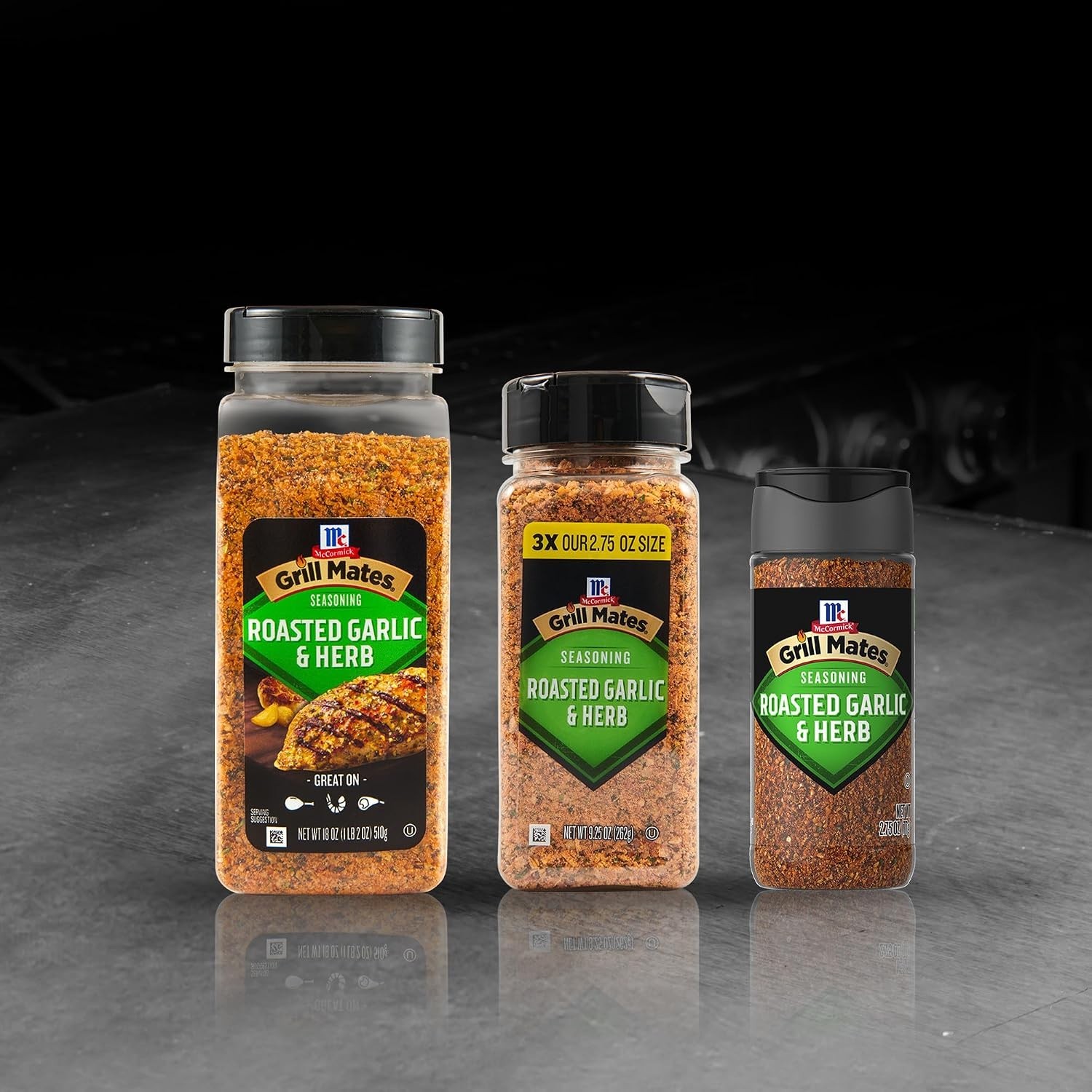 2.75 oz Roasted Garlic & Herb Seasoning – Kosher for Flavorful Grilling