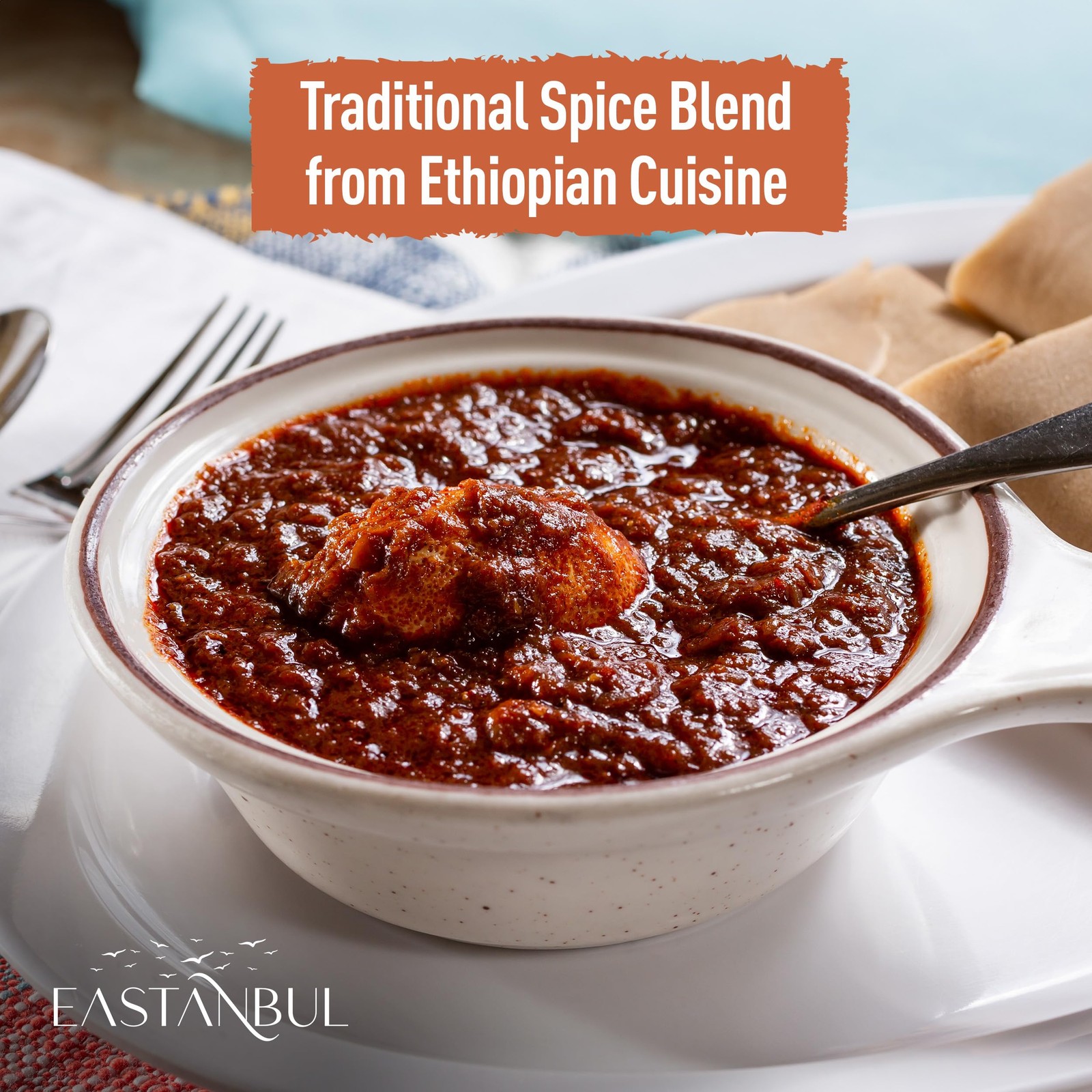Eastanbul Berbere Spice Blend, 5.3oz Berbere Spice Ethiopian Authentic Mix, B…