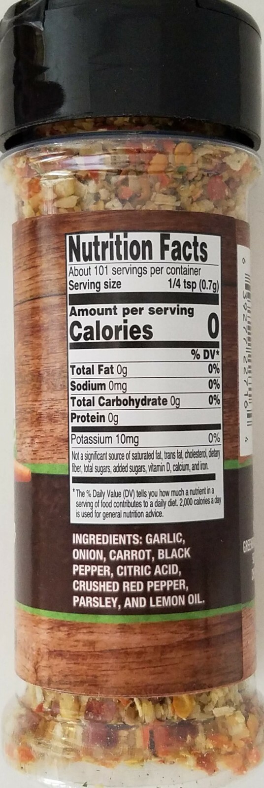 Salt Free Seasoning 2.5 oz (71g) Flip-Top Shaker Bottle