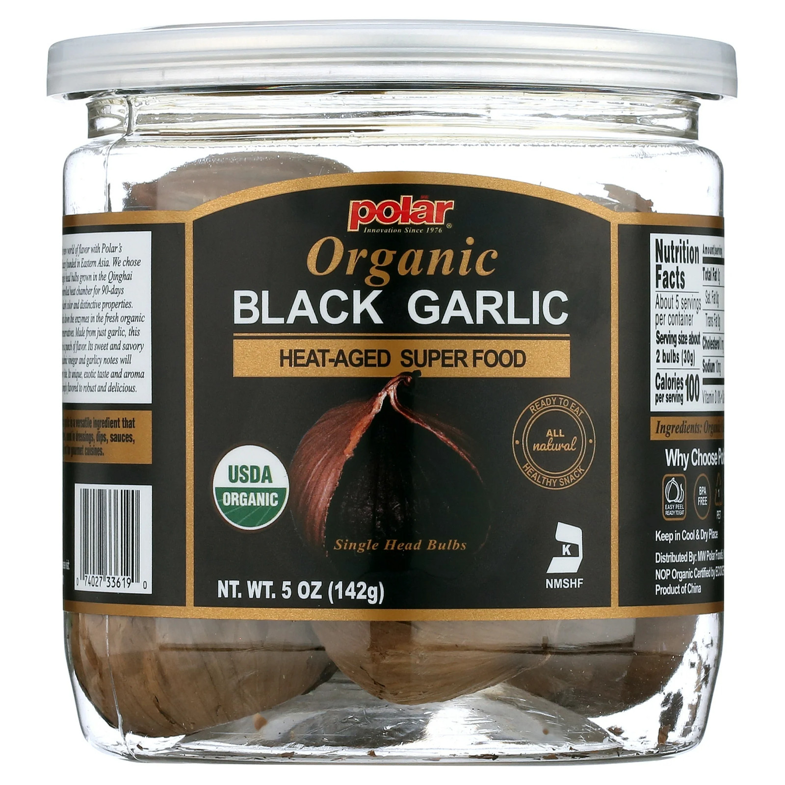Organic Black Garlic Whole Bulbs