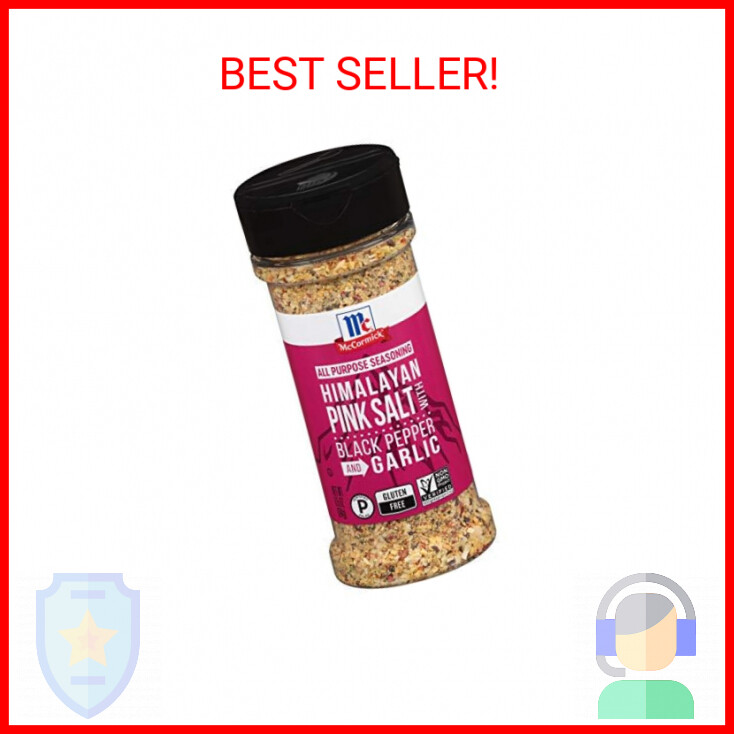McCormick Himalayan Pink Salt with Black Pepper and Garlic All Purpose Seasoning