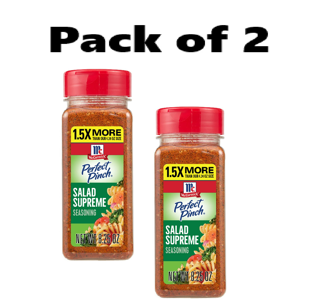 2pk McCormick Perfect Pinch Salad Supreme Seasoning, 8.25 oz