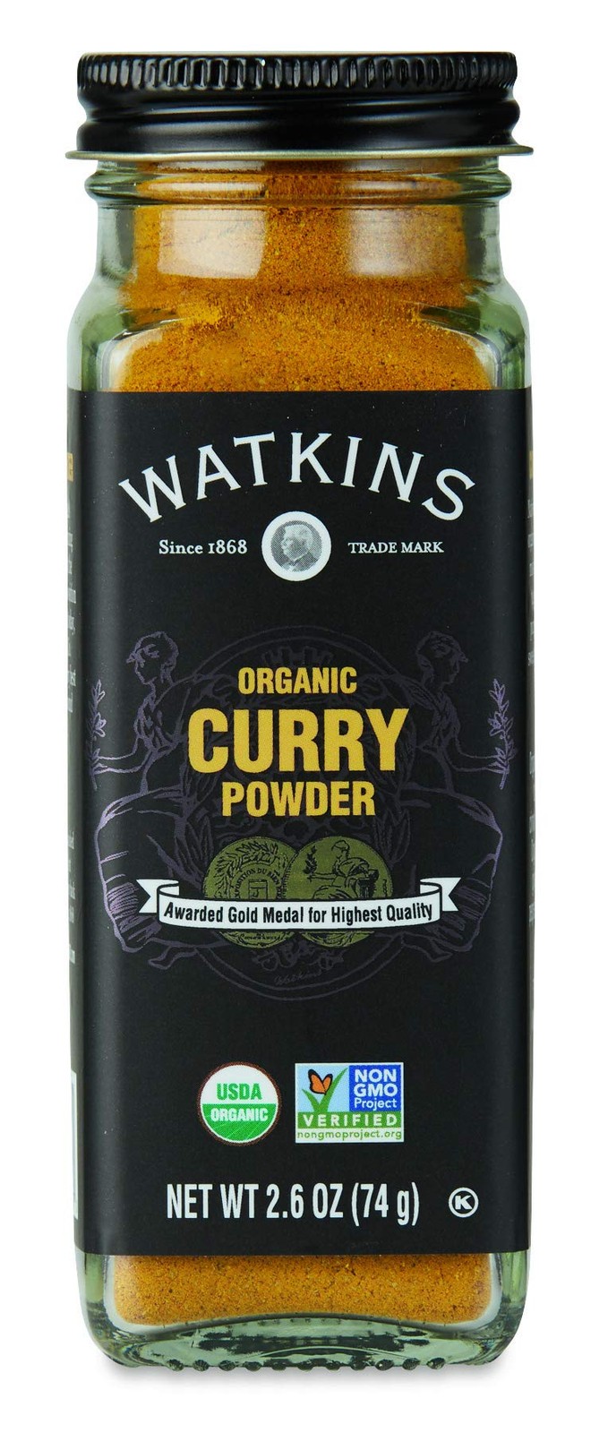 Watkins Organic Curry Powder 2.6 Oz Non Gmo Gluten Free Kosher Gourmet Spice