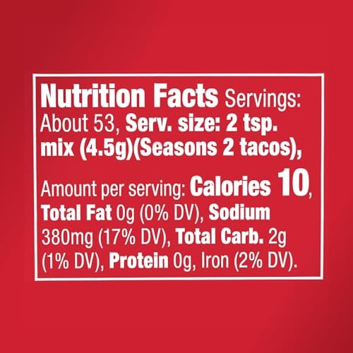 McCormick Taco Seasoning Mix, Original, No Artificial 8.5 Ounce (Pack of 1)
