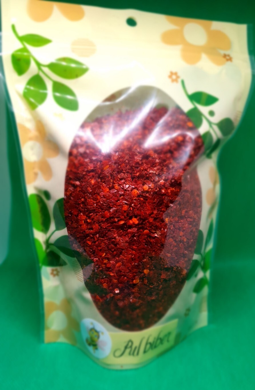 Pul Biber Chilli Flakes, Aleppo Pepper (Pul Biber) 200g Platki Spoon With 3packs