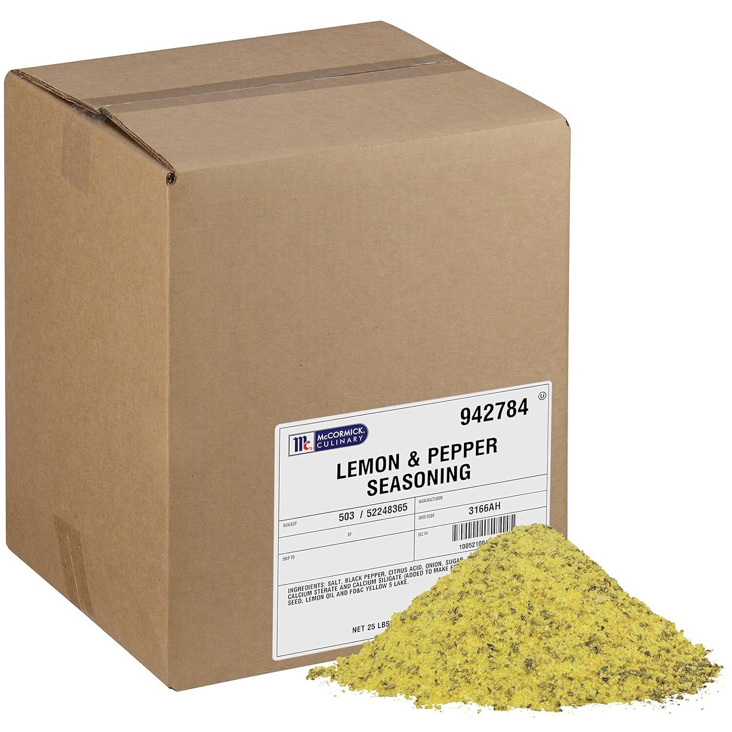 Lemon & Pepper Seasoning Salt, 28 Oz – One 28 Ounce Container Lemon Pepper Seaso