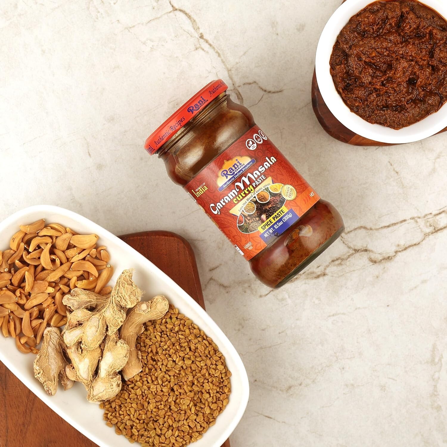 Authentic Indian Garam Masala Curry Paste – 6 Packs 10.5oz Glass Jars