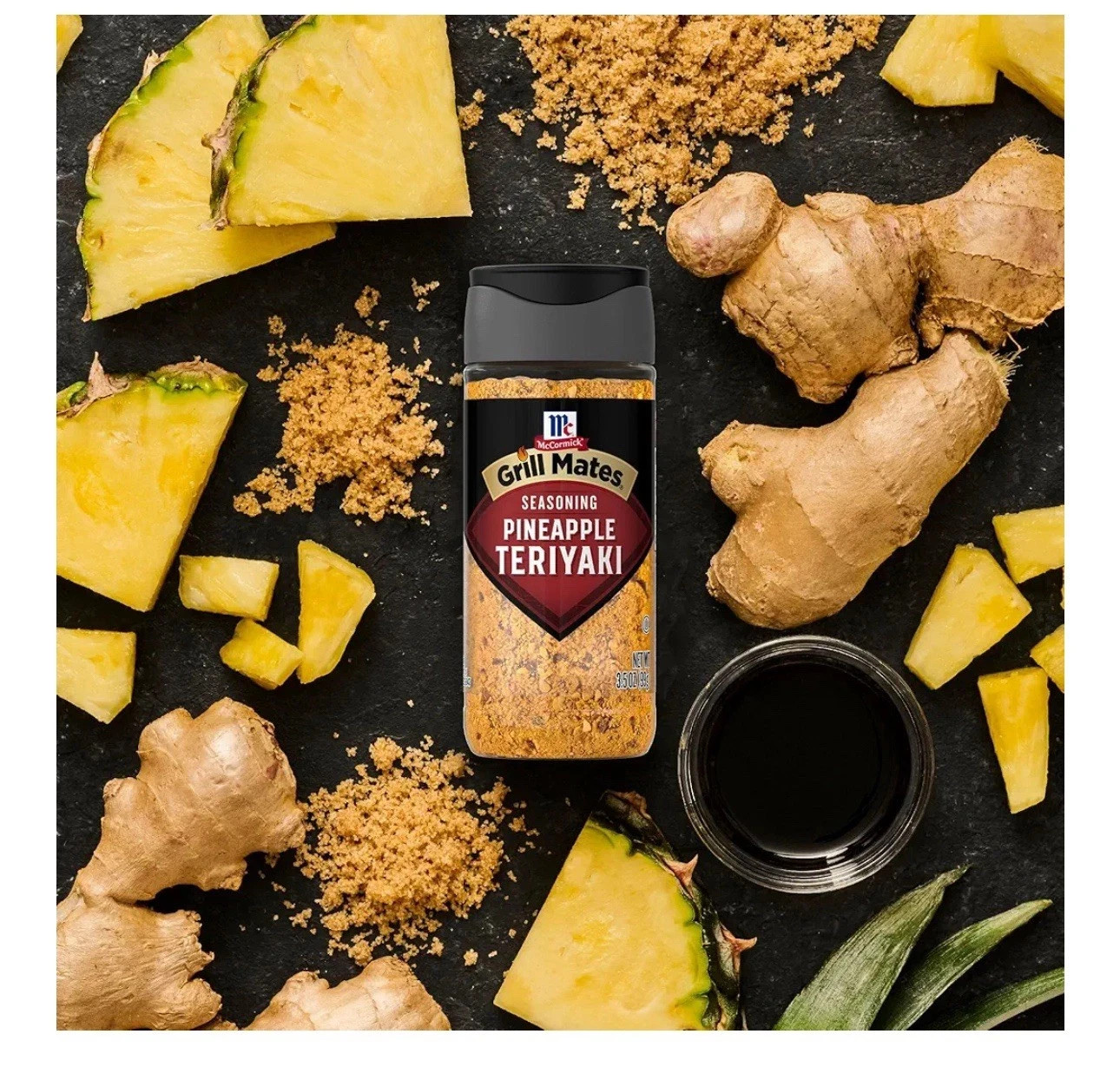 2 Pack McCormick Grill Mates Seasoning Pineapple Teriyaki 3.5 oz each jar🍍