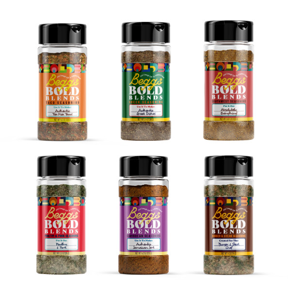 Beggs Bold Blends Spices Six-Pack (low sodium) Gift Set