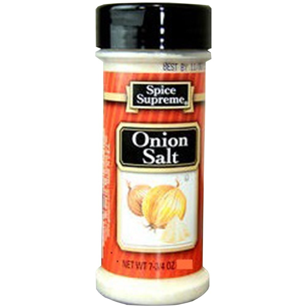 Spice Supreme Onion Salt 5.25Oz Shaker Perfect For Seasoning Dishes