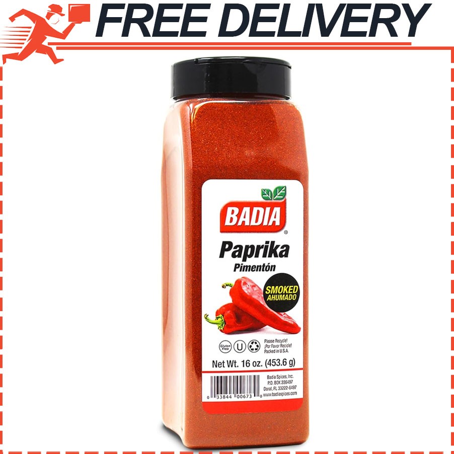 Badia Smoked Paprika, 16 oz Rich, Smoky Flavor for Cooking, Grilling & Seasoning