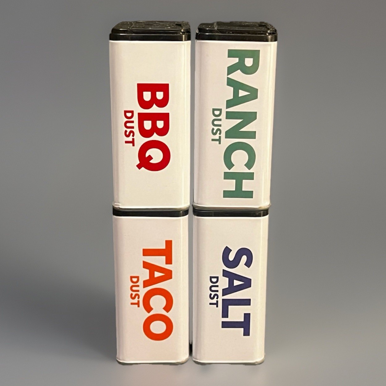 (4-Pack) Eat Happy Kitchen – Premium Seasoning – Taco, Ranch, BBQ, Salt Dust