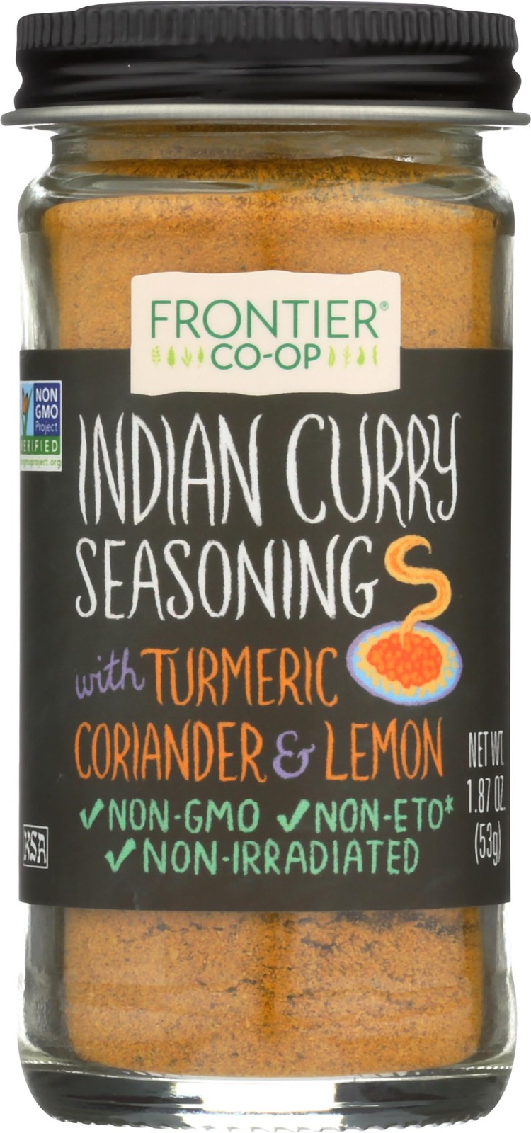 Frontier Co-op Indian Curry Seasoning, 1.87 Ounce (Pack of 1), No Color