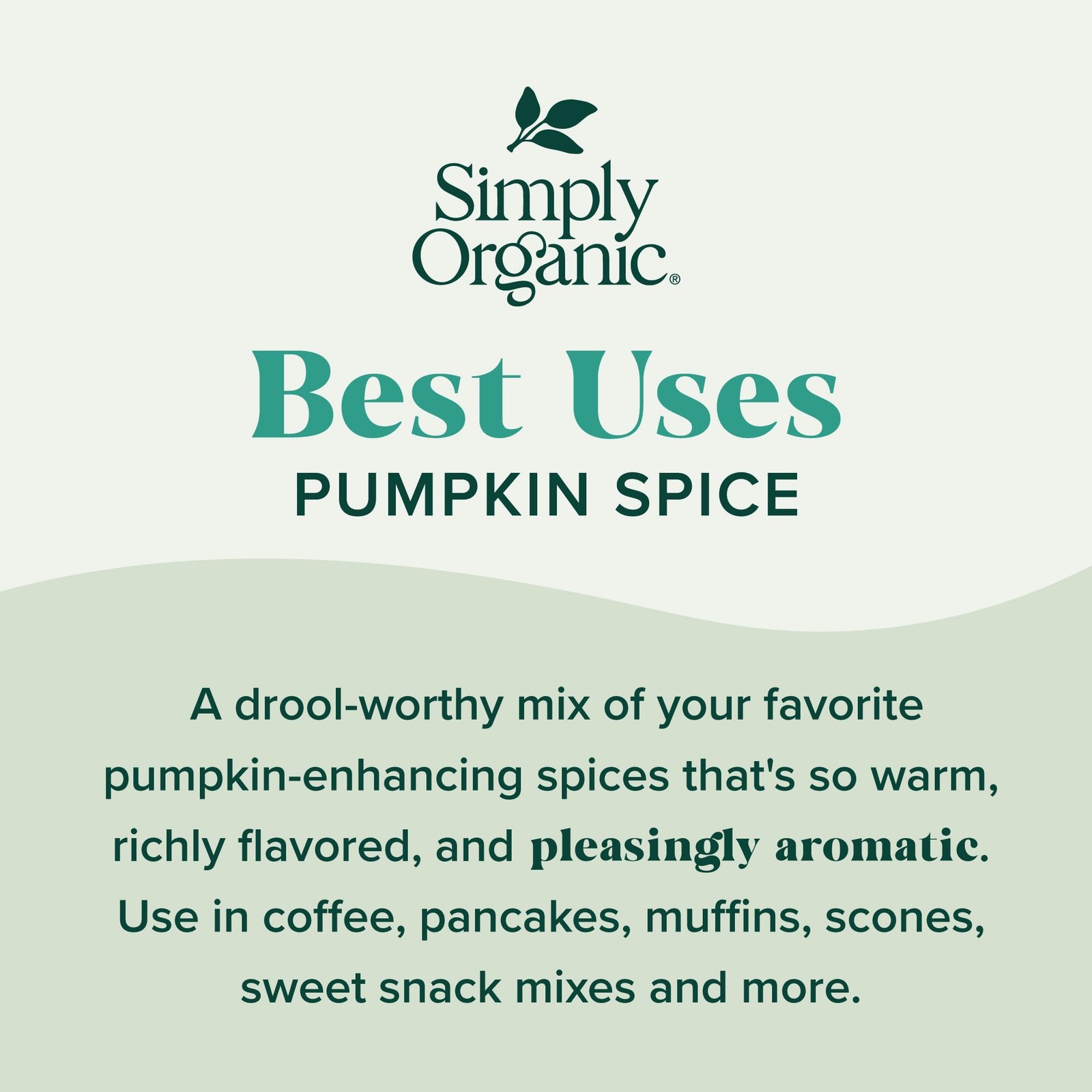 Simply Organic Pumpkin Spice, Certified 1.94 Ounce (Pack of 1), WHITE