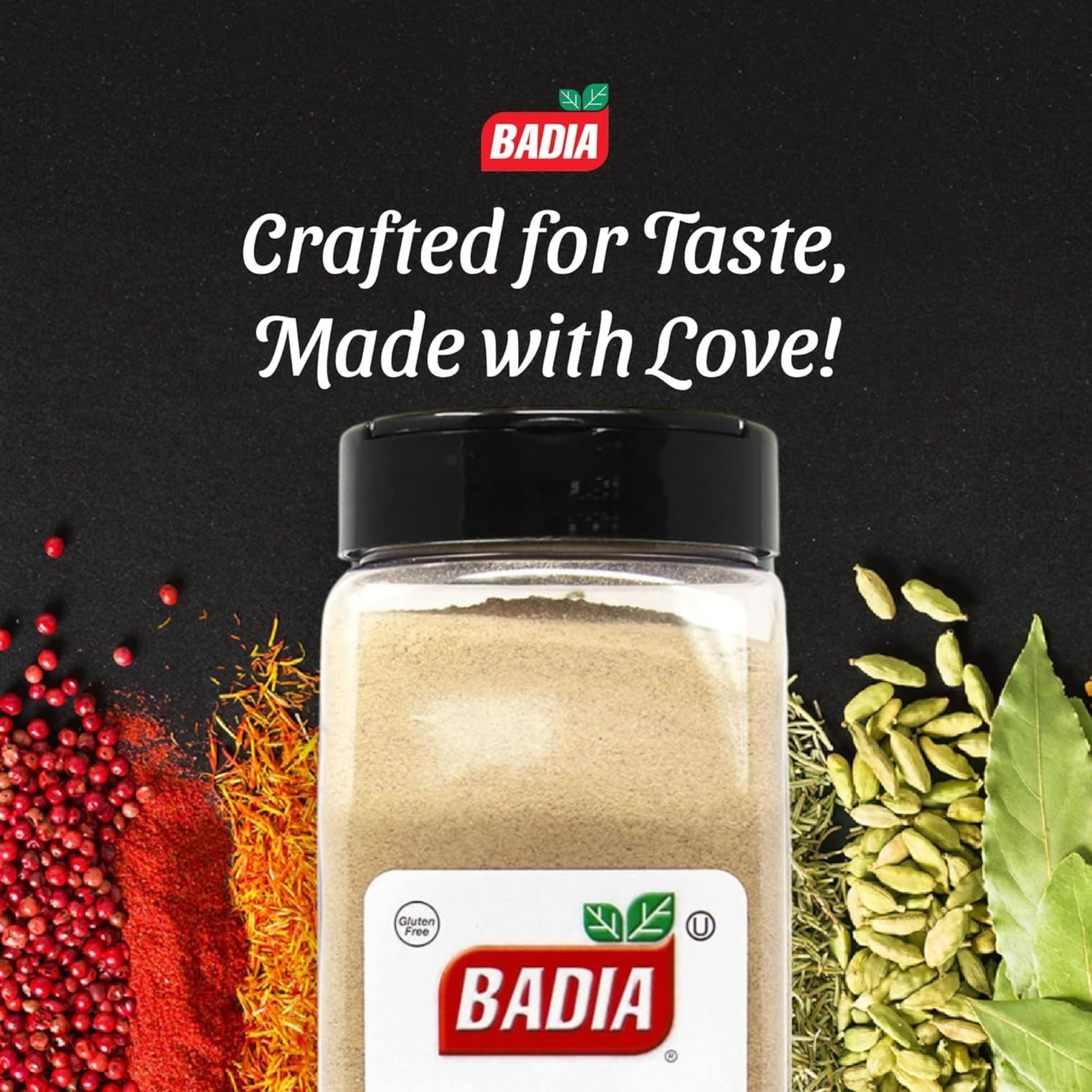 Badia Ground White Pepper, 16 oz – Smooth, Mellow Heat 1 Pound (Pack of 1)