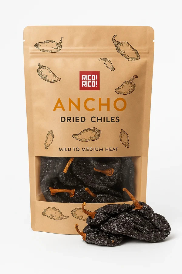 RICO RICO – Premium Dried Chiles (Ancho-Cascabel-Morita-Guajillo-Pasilla-Arbol)