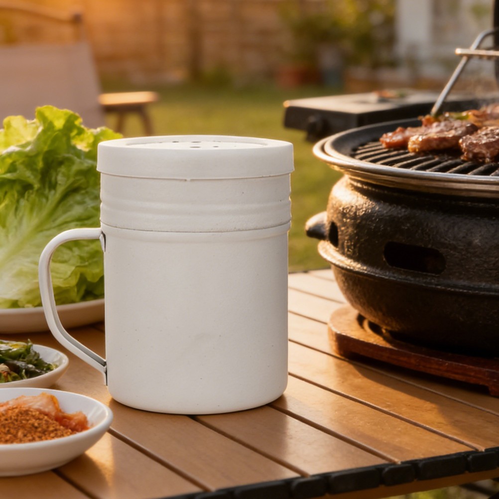 2Pcs Stainless Steel Powder Shaker Bottles Reusable with Tight Lids for Home Bbq