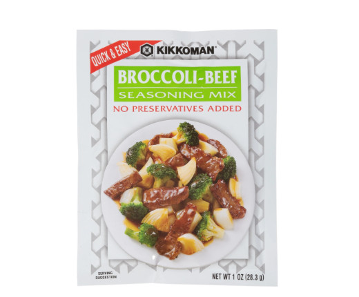 Kikkoman Broccoli & Beef Stir-Fry Seasoning Mix Spice Packet 3 PACK