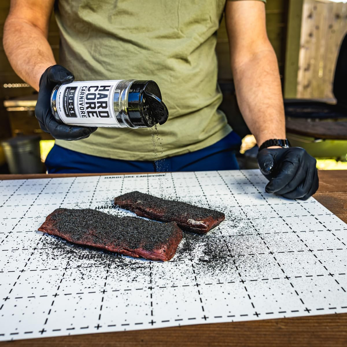 Hardcore Carnivore Black: NO SALT Activated Charcoal Meat Seasoning Rub (5.5 Oz