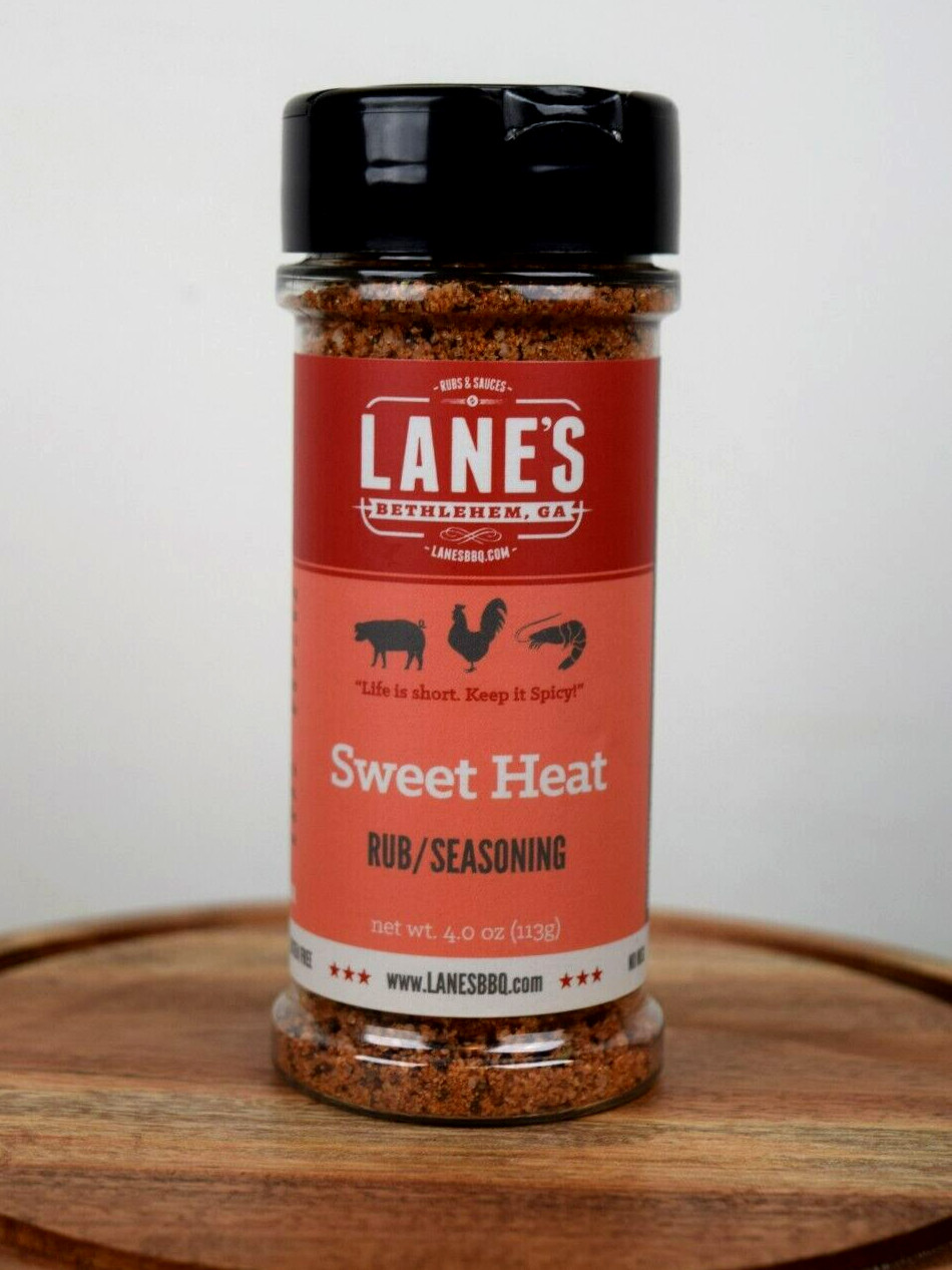 Lane’s BBQ Sweet Heat Rub/Seasoning for Ribs & Wings