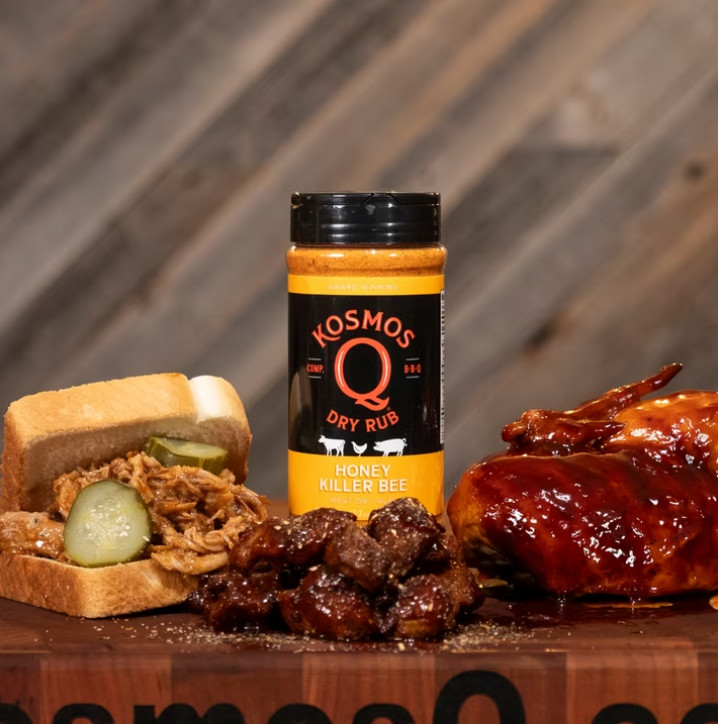 Kosmos Q Honey Killer Bee Dry BBQ Rub and Seasonings, 13.2 oz