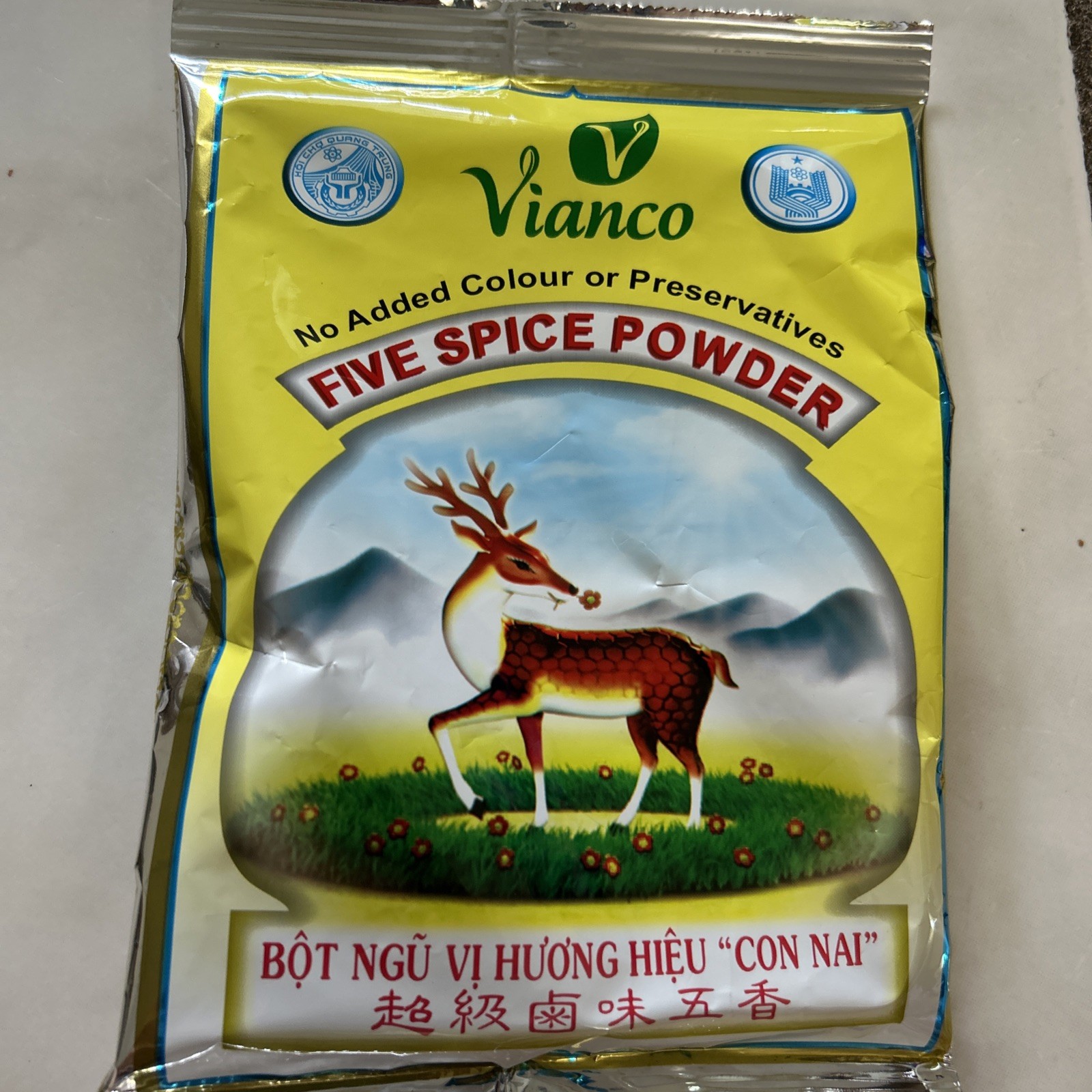 Vietnam Deer Brand Five Spice Powder 100g BOT NGU VI HUONG HIEU ” Con Nai’