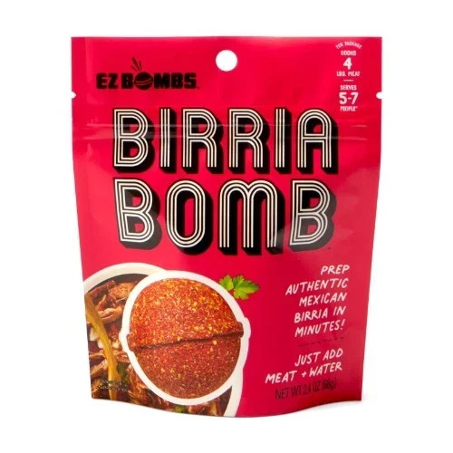 EZ Bombs Birria Bomb Seasoning, 1 Pack – Authentic Mexican Spice Mix for Tacos-