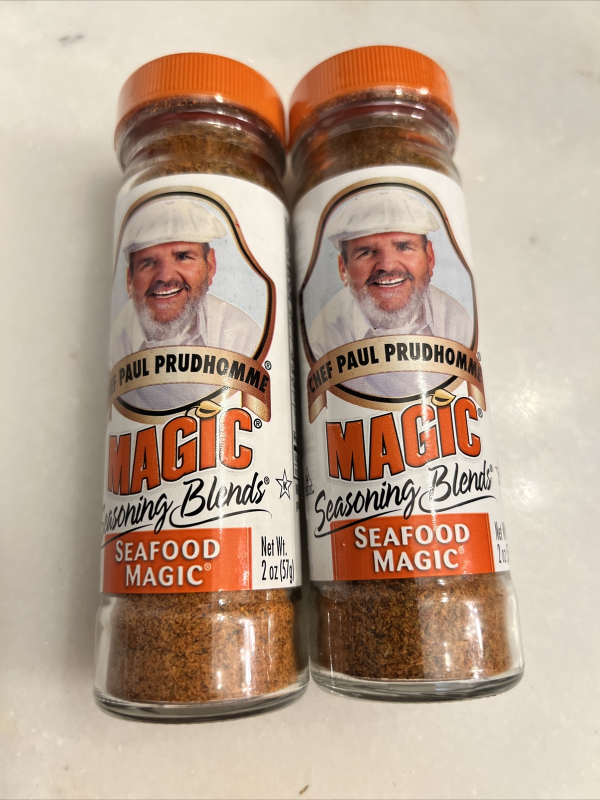 Lot Of 2 Chef Paul Prudhomme Seafood Magic Seasoning Blend EXP 4/27 2 Oz Each