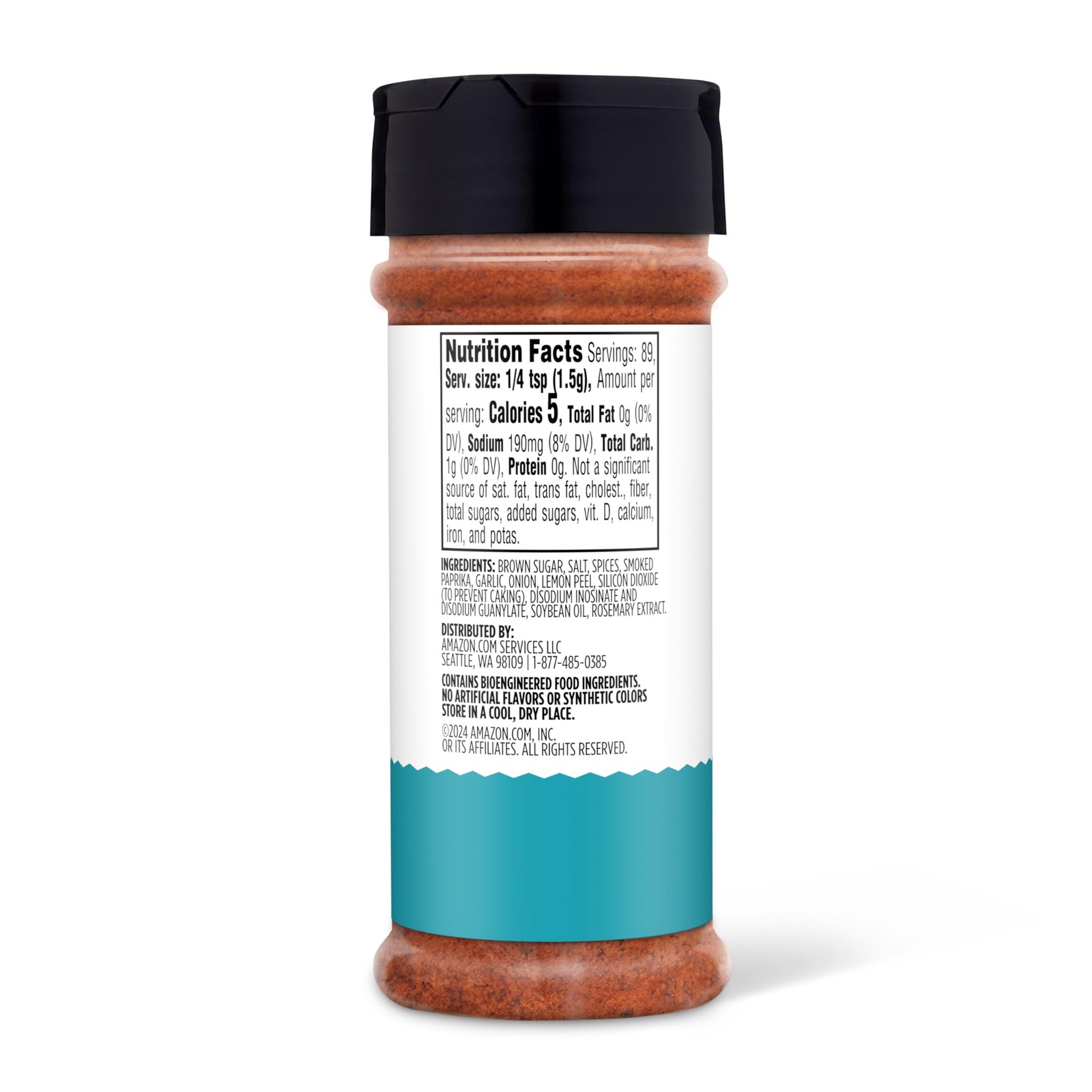 Amazon Grocery, Pork Rub & Seasoning, 4.76 Oz 72 Ounce (Pack of 1)