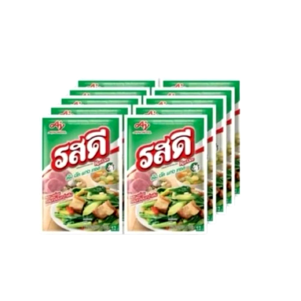 Rosdee Powder Pork Food Spicy Seasoning Ajinomoto Thai Cooking Flavor 10 x 70g.