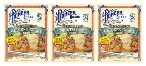 Pioneer Brand Roasted Chicken Gravy Mix 3 Packet Pack